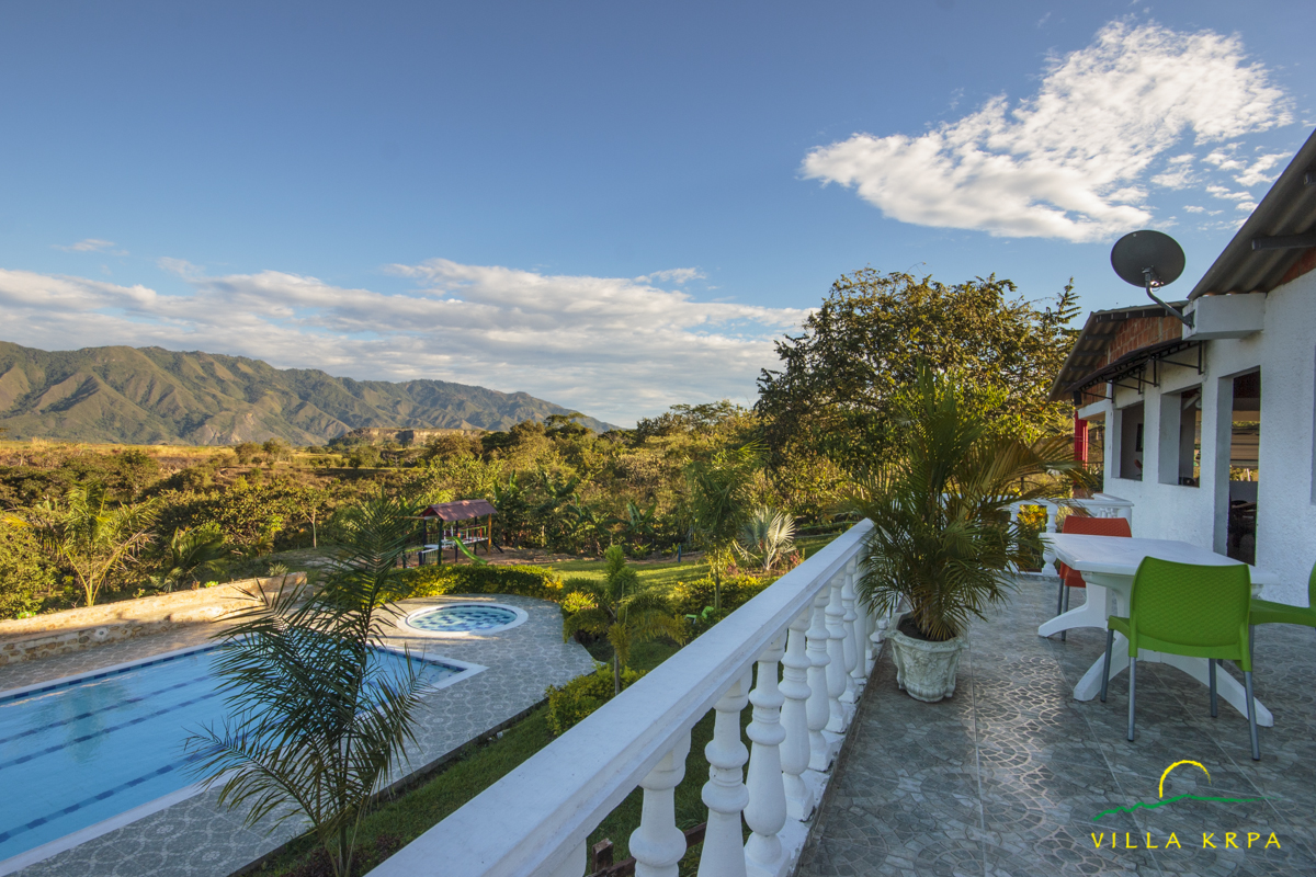Balcón con vista en Villa Krpa